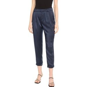 NWT Ramy Brook Navy Blue Satin “Madelyn” Pants